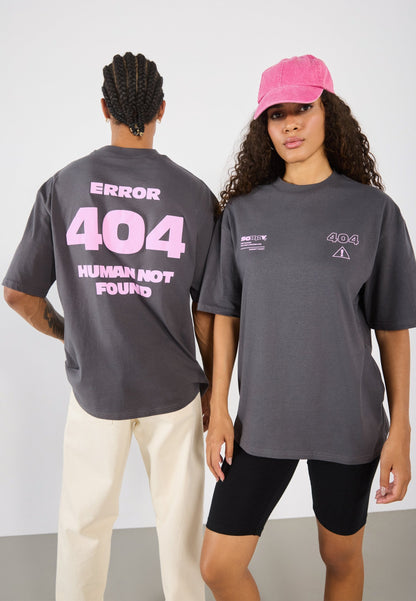 YOURTURN UNISEX - Print T-shirt - Asphalt
