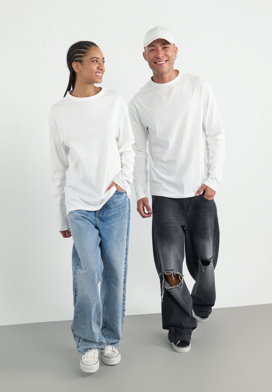 YOURTURN UNISEX 3 PACK - Long Sleeved Top - White