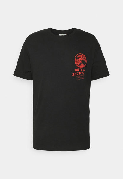 YOURTURN Print T-Shirt - Black