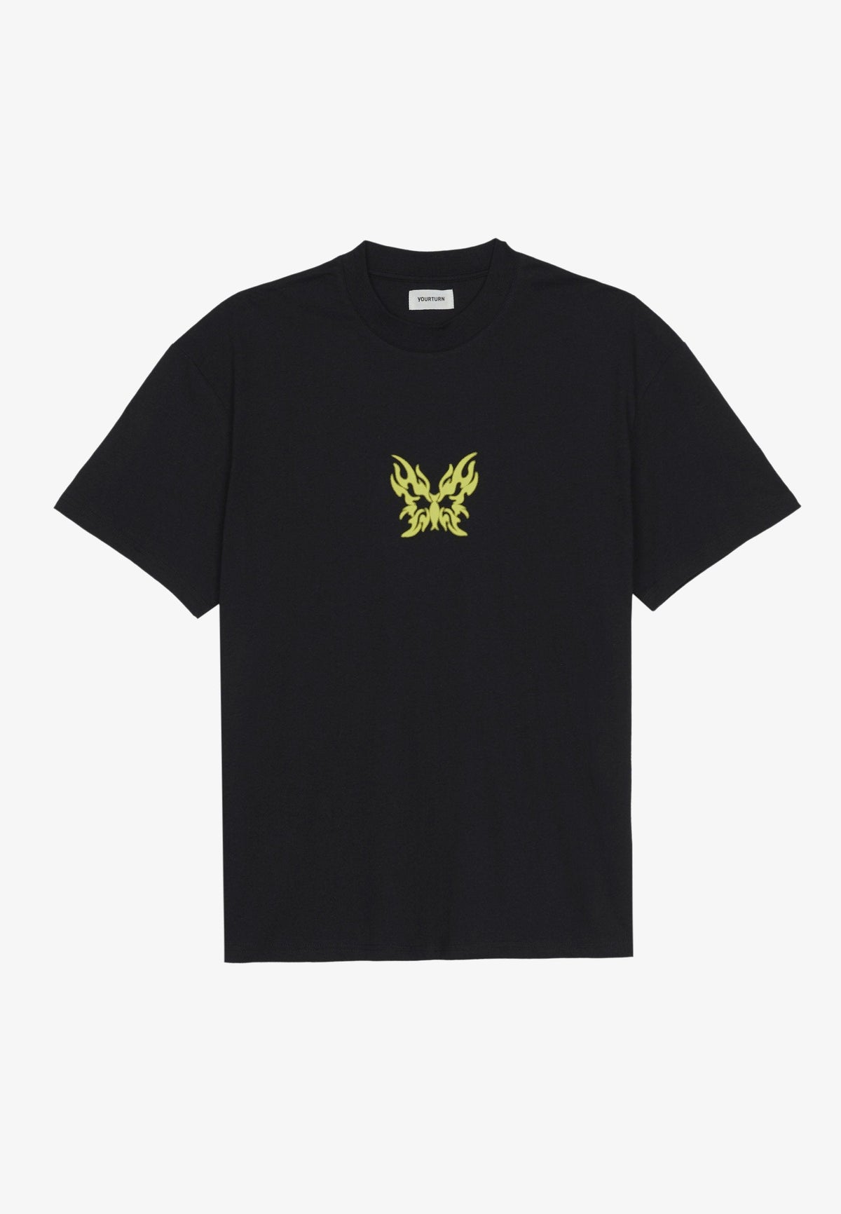 YOURTURN UNISEX - Print T-shirt - Black/silver