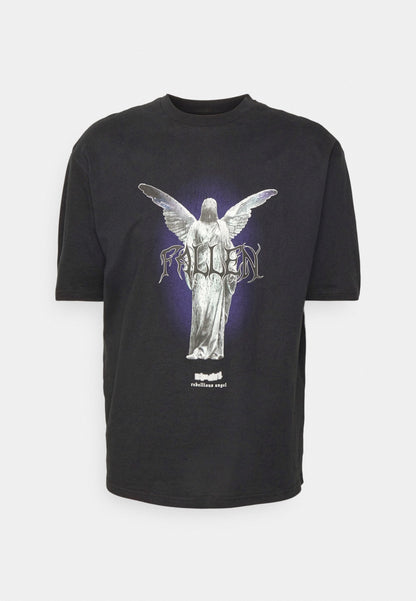YOURTURN Fallen Schoolzi - Print T-Shirt - Black