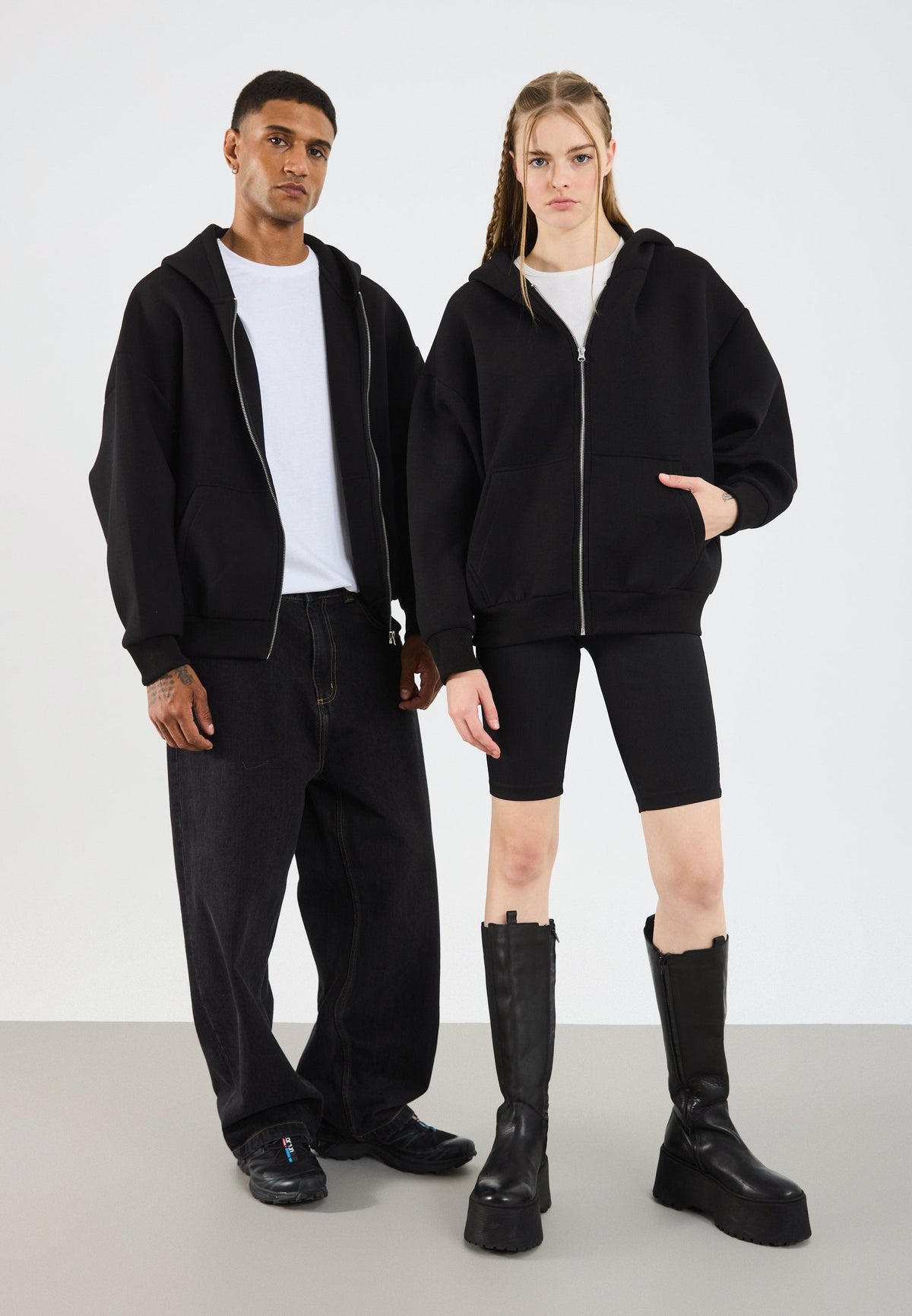 YOURTURN SCUBA ZIP UNISEX - Zip-up Sweatshirt - Black