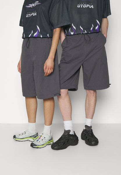 YOURTURN Genderless Parachute - Shorts - Dark Grey
