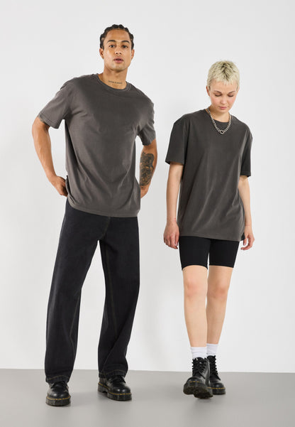 YOURTURN UNISEX BASIC GARMENT WASHED - Basic T-shirt - Asphalt