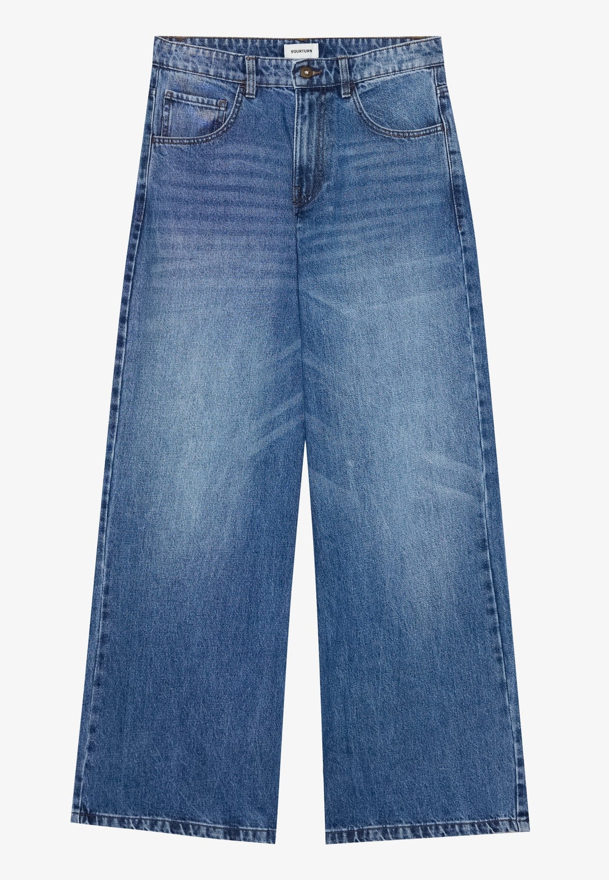 YOURTURN UNISEX - Baggy Jeans - Black Denim