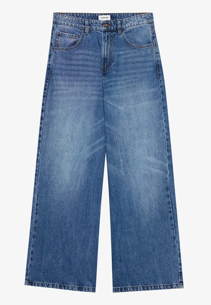 YOURTURN UNISEX - Baggy Jeans - Black Denim
