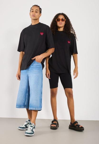 YOURTURN UNISEX 2 PACK - Print T-shirt - Black/white