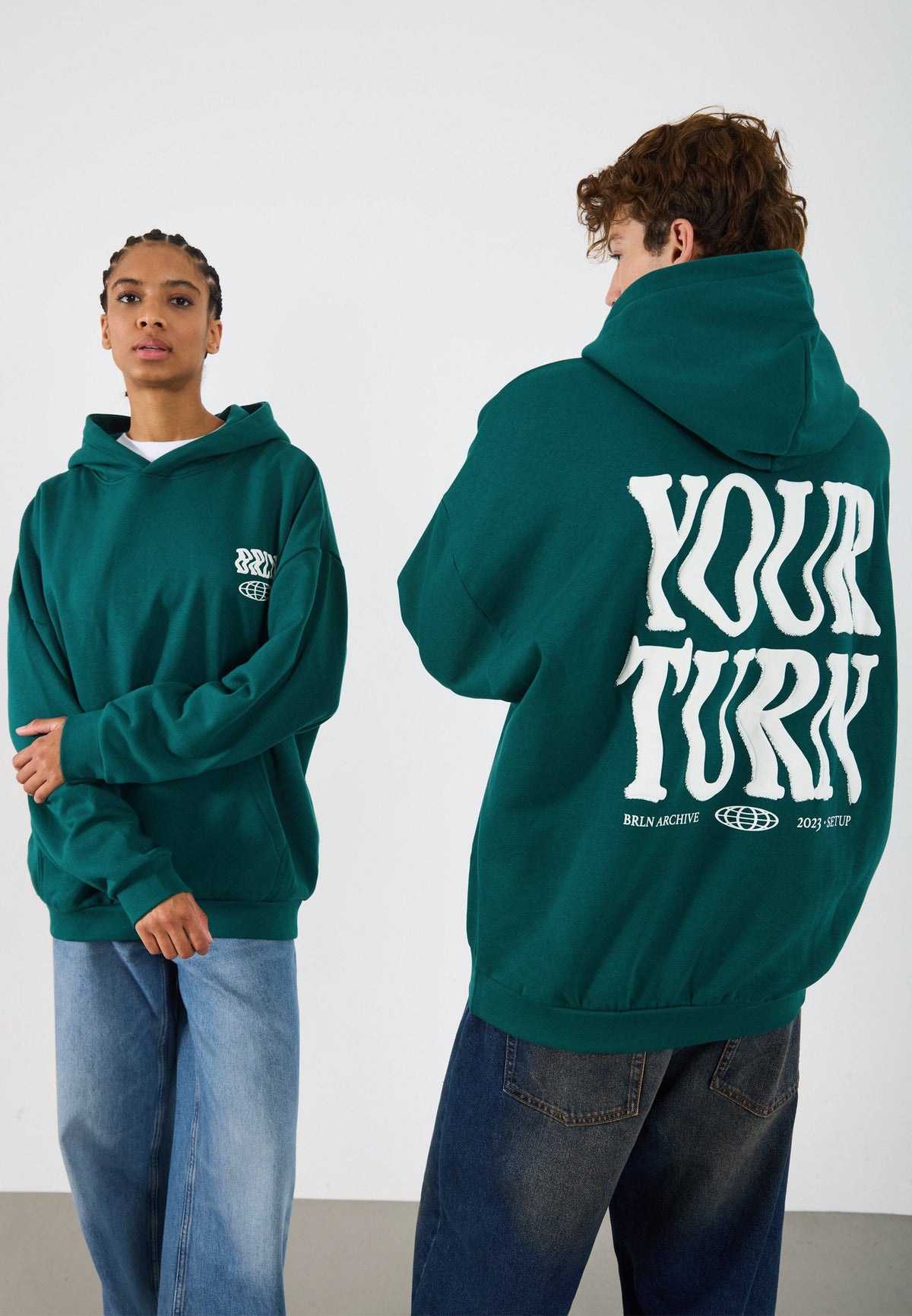 YOURTURN UNISEX - Sweatshirt - Botanical Green Tcx