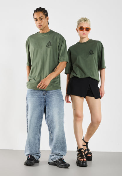 YOURTURN UNISEX - Print T-shirt - Thyme