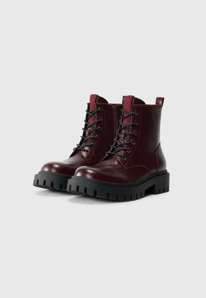 YOURTURN UNISEX - Lace-up Ankle Boots - Burgandy