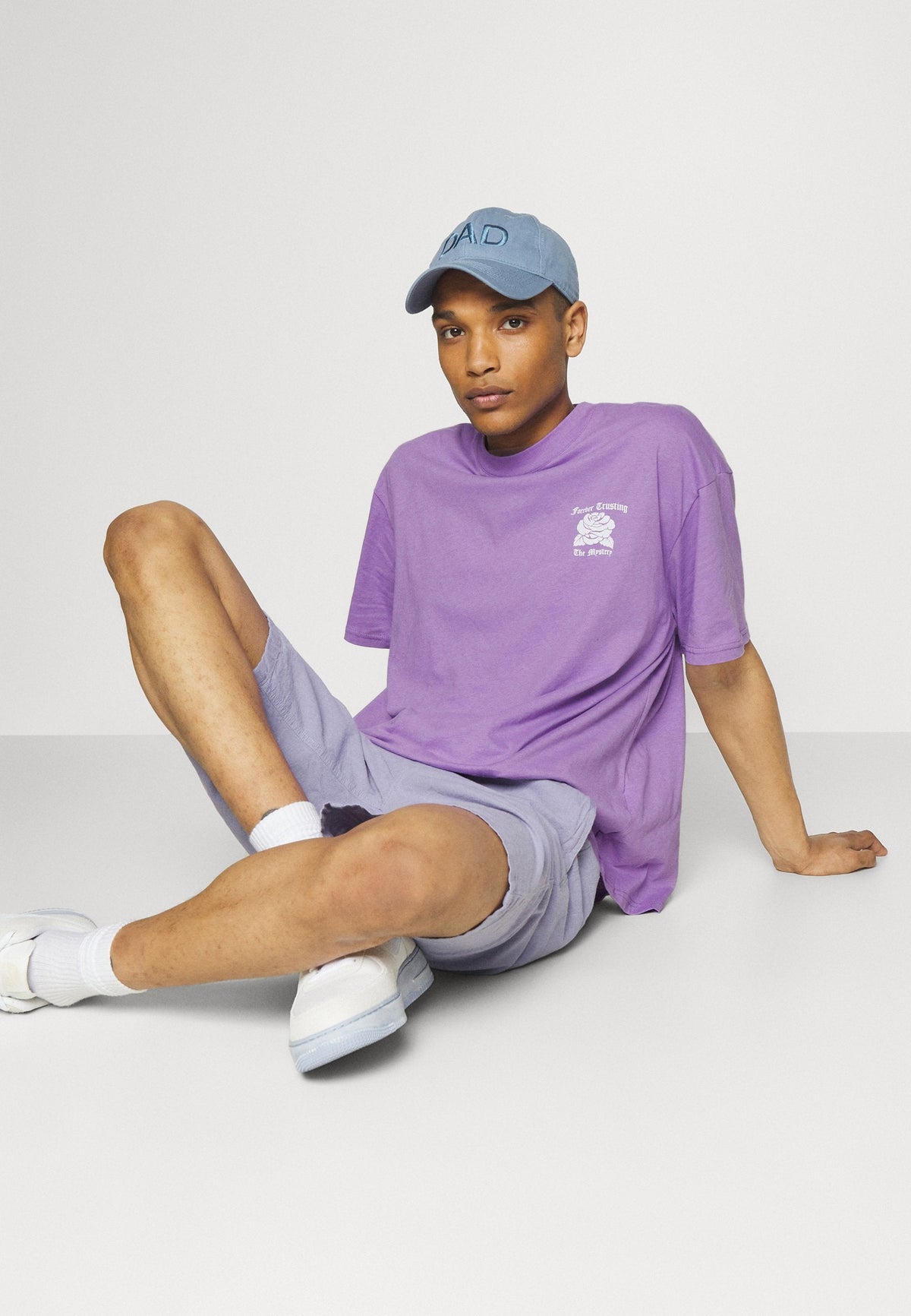 YOURTURN Unisex - Print T-Shirt - Lilac