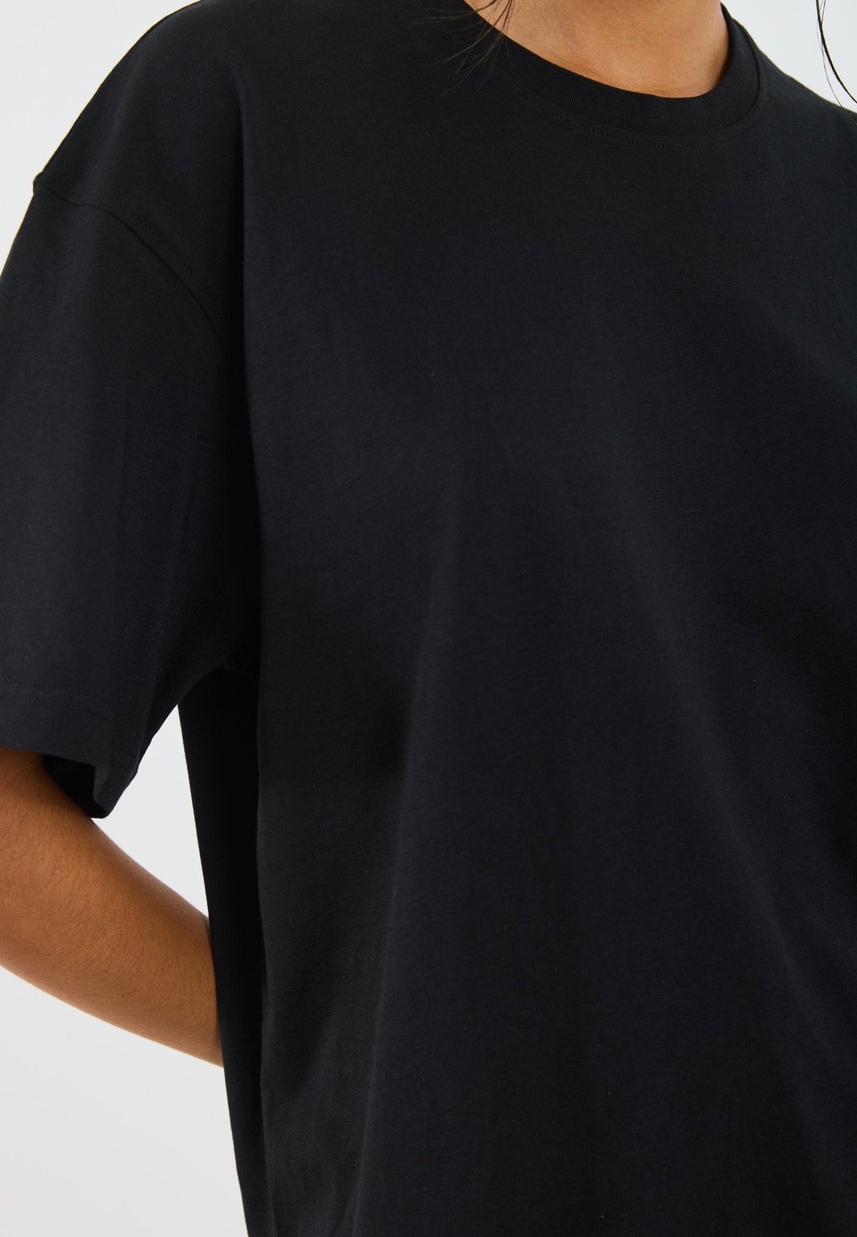 YOURTURN UNISEX 5 PACK BASIC LOOSE T-SHIRT - Basic T-shirt - Black