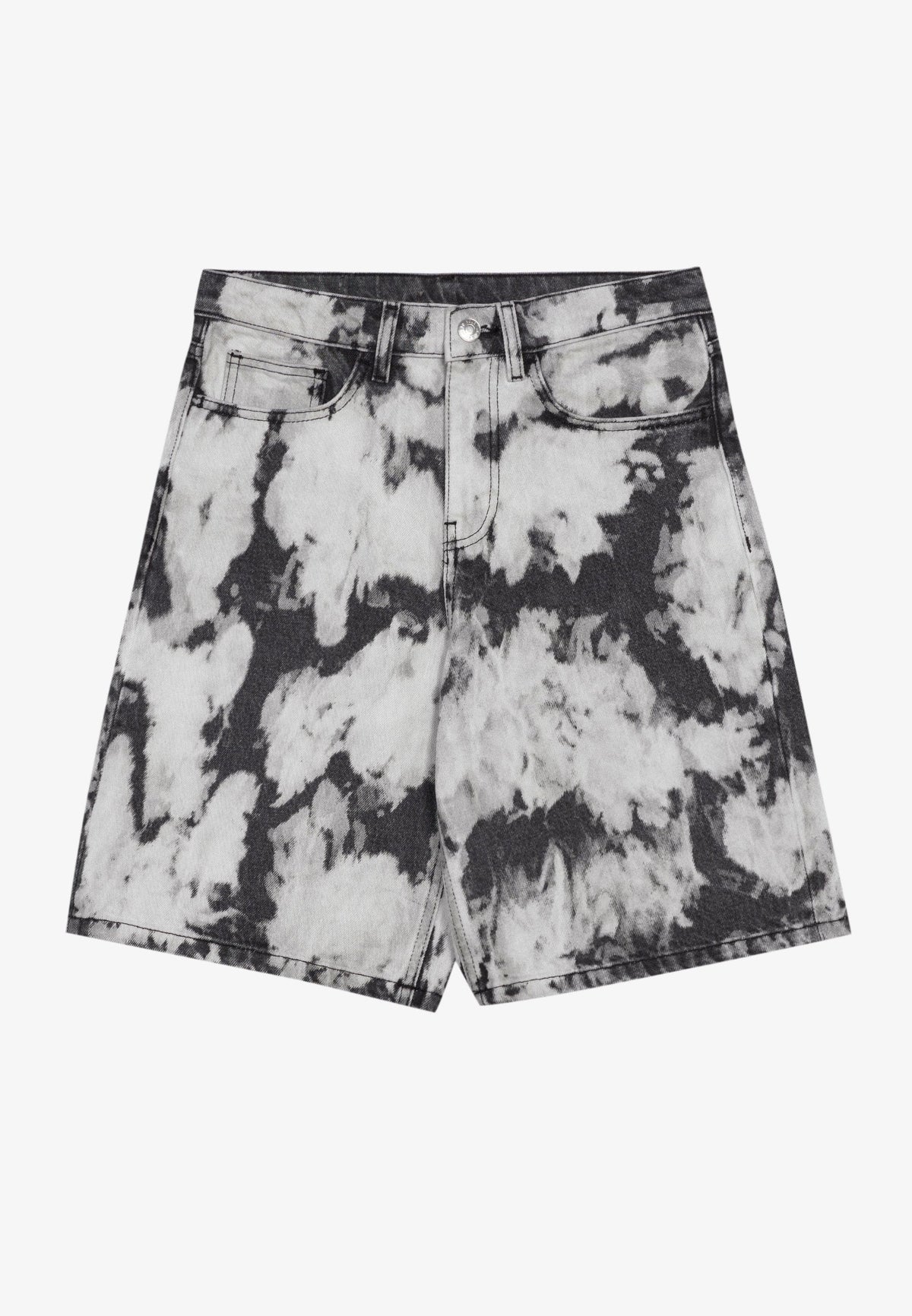 YOURTURN Unisex - Denim Shorts - Black Denim