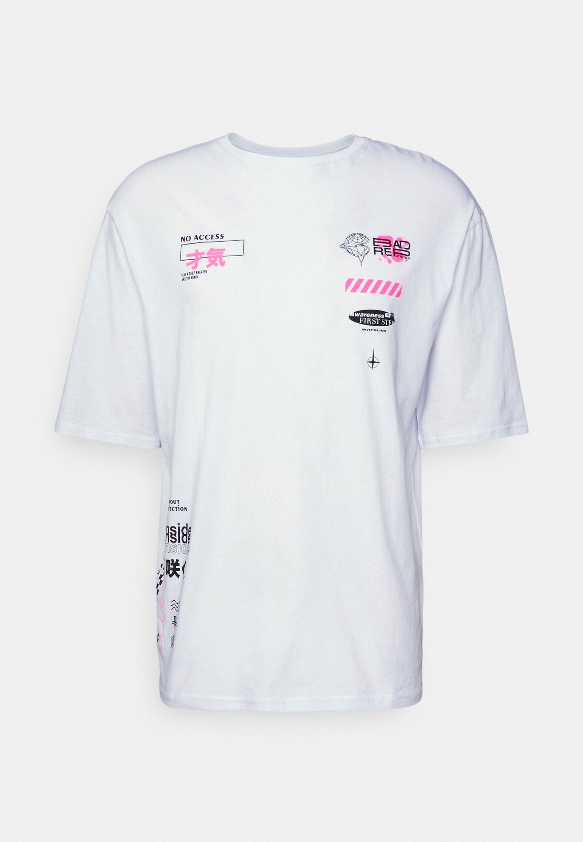 YOURTURN Unisex - Print T-Shirt - White