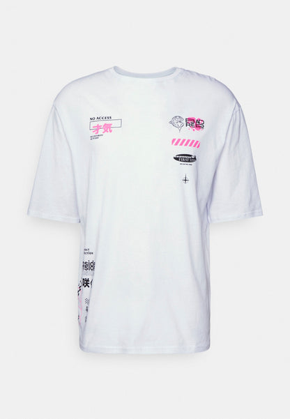 YOURTURN Unisex - Print T-Shirt - White