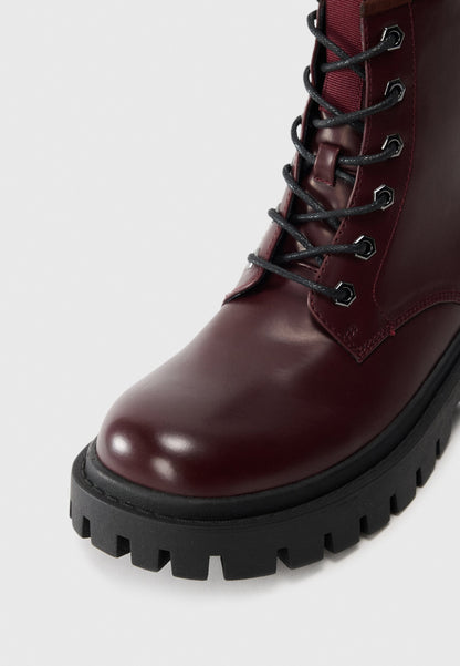 YOURTURN UNISEX - Lace-up Ankle Boots - Burgandy