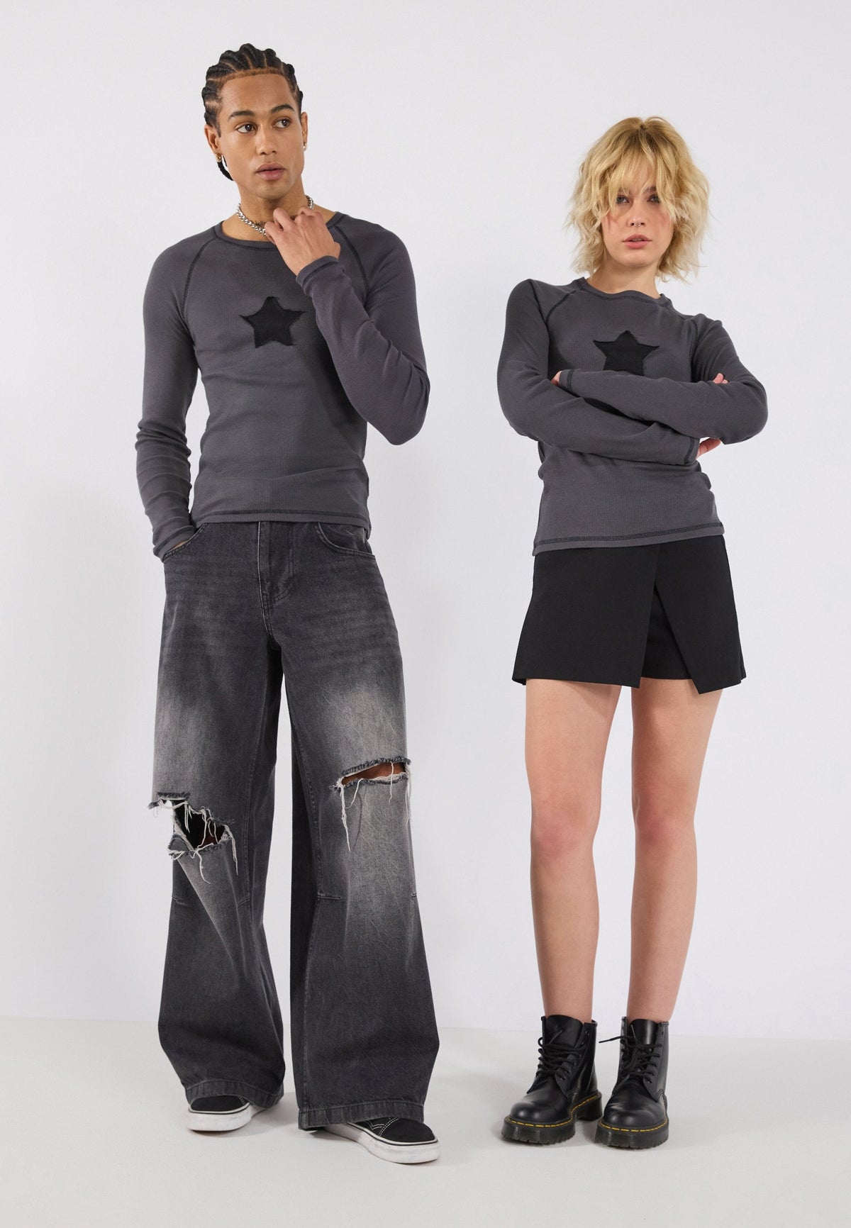 YOURTURN UNISEX - Long Sleeved Top - Forged Iron