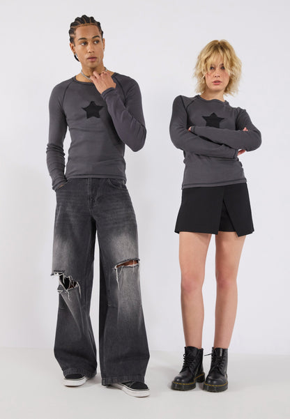 YOURTURN UNISEX - Long Sleeved Top - Forged Iron