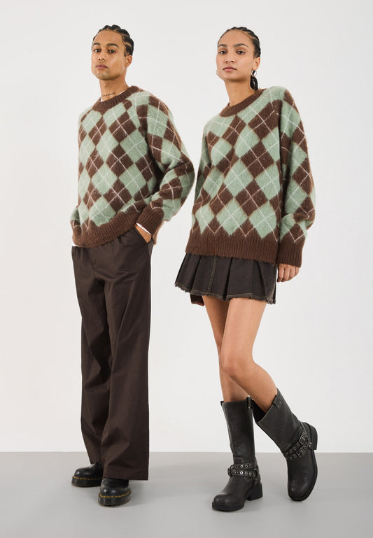 YOURTURN UNISEX - Jumper - Brown/Blue