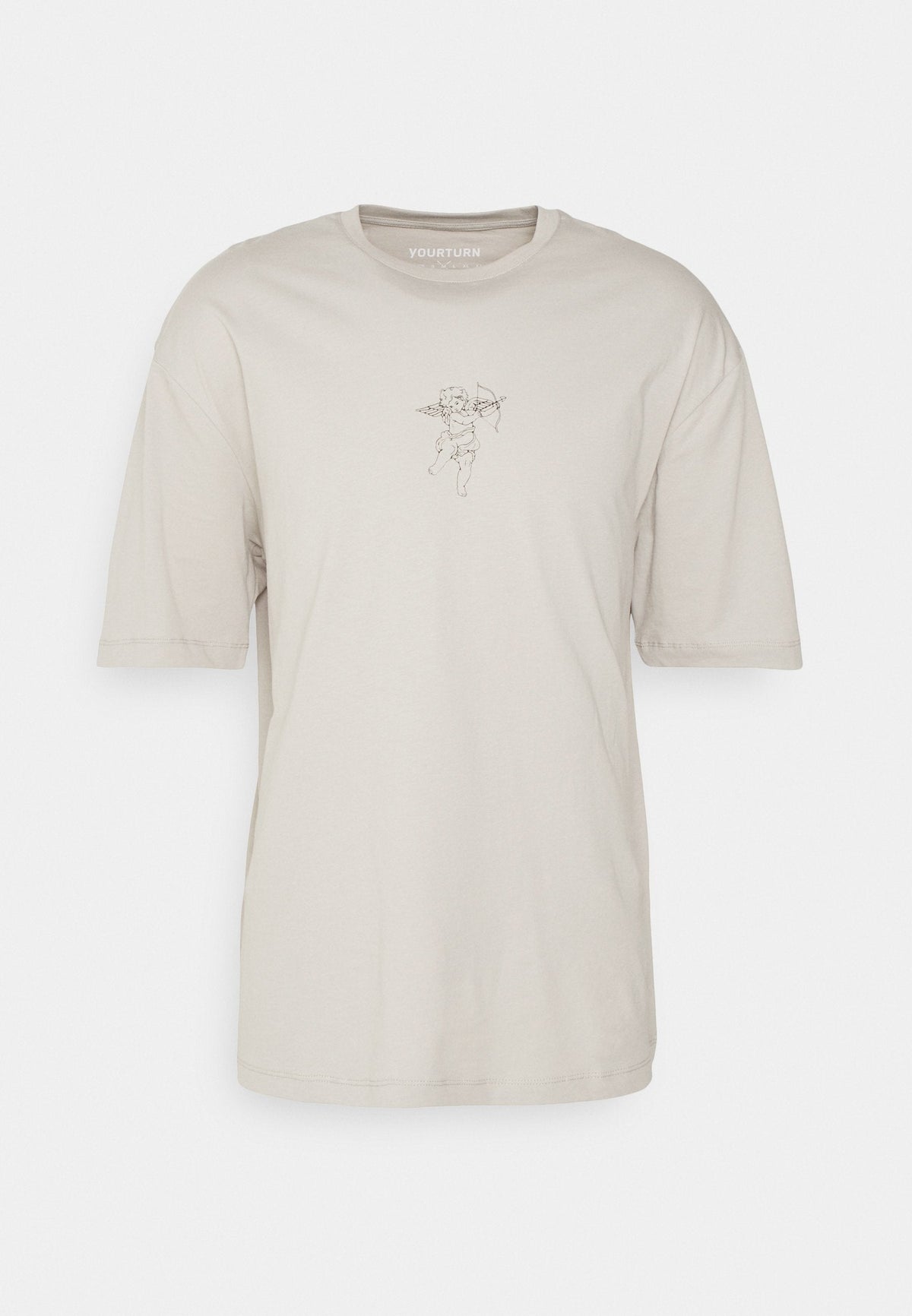 YOURTURN Unisex - Print T-Shirt - Dark Grey