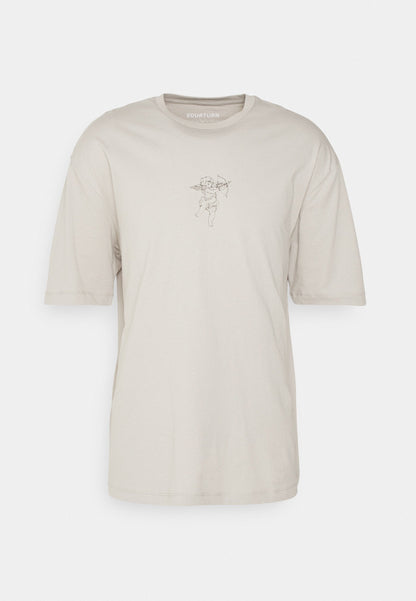 YOURTURN Unisex - Print T-Shirt - Dark Grey
