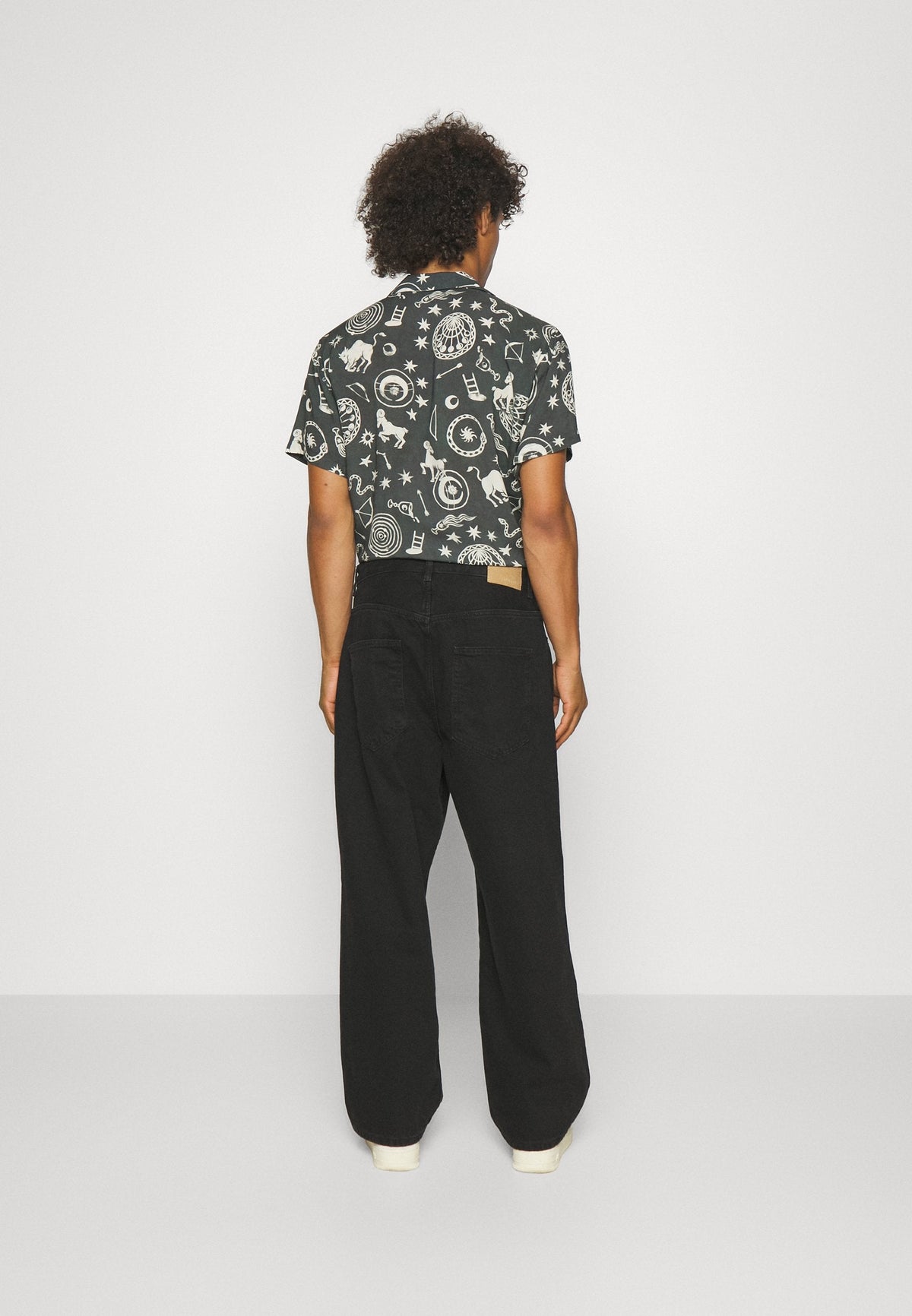 YOURTURN Baggy Jeans Unisex - Relaxed Fit Jeans - Black Denim