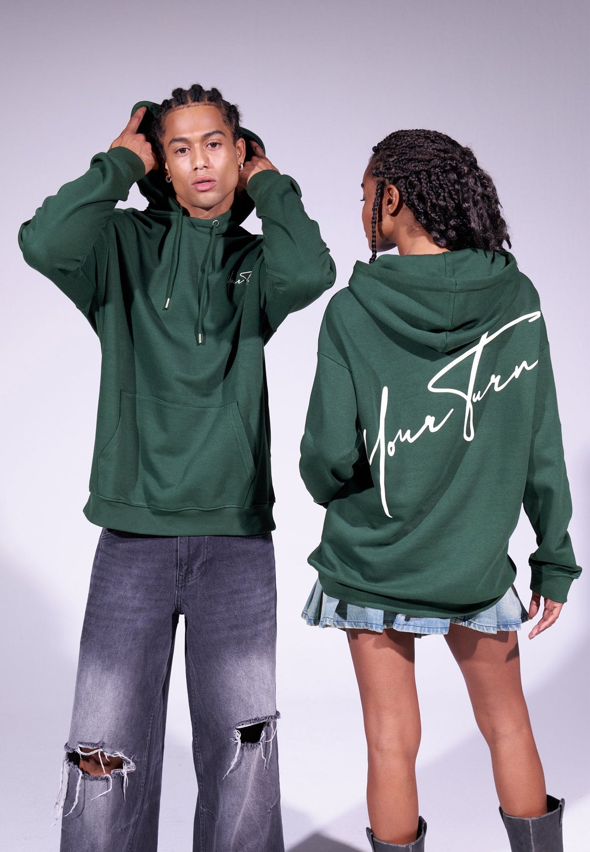 YOURTURN UNISEX - Sweatshirt - Dark Green