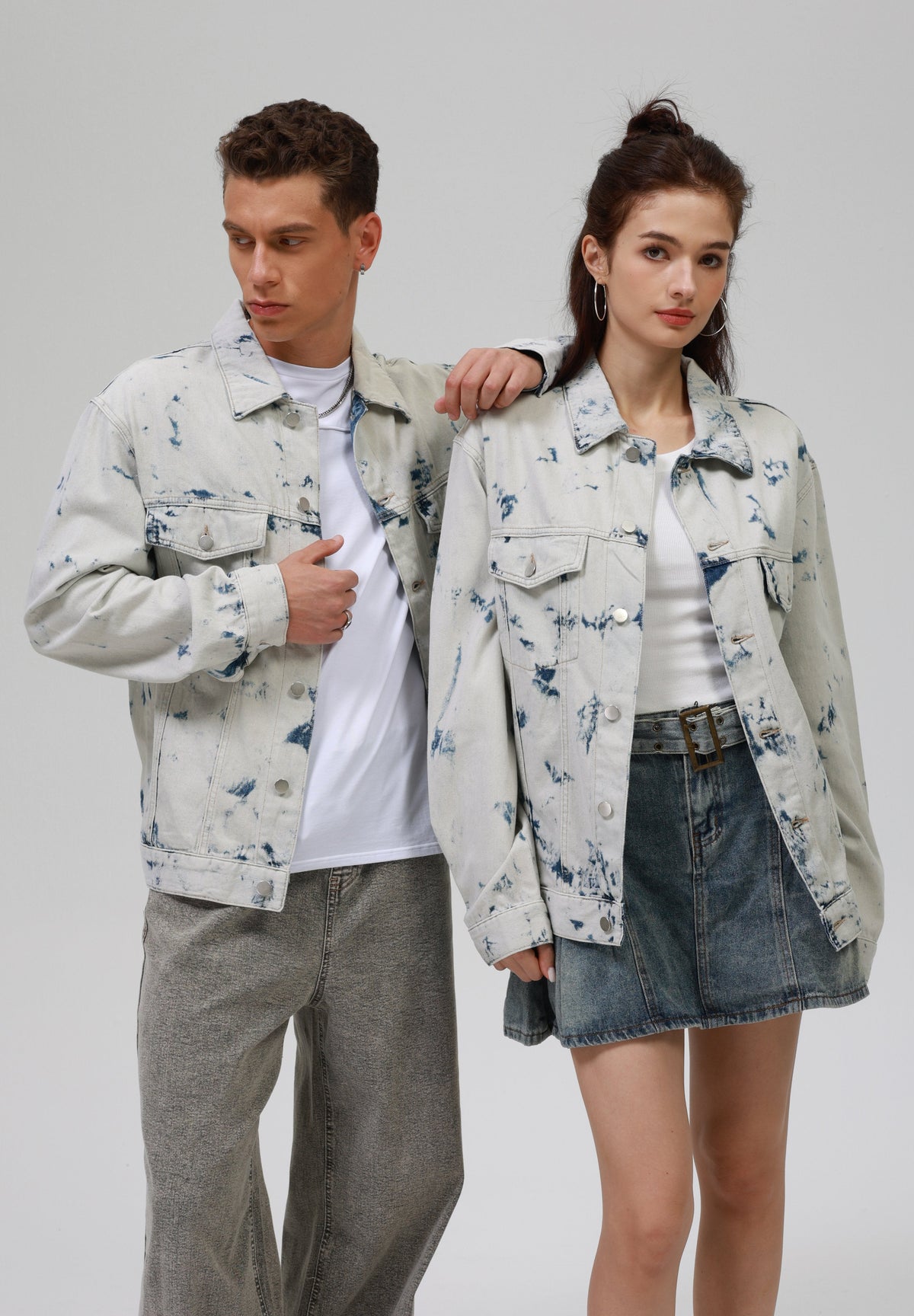 YOURTURN UNISEX - Denim Jacket - Rinsed