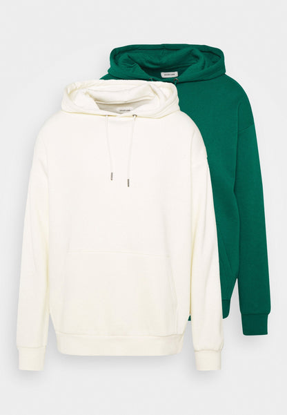 YOURTURN 2 Pack Unisex - Hoodie - Off-White/Green