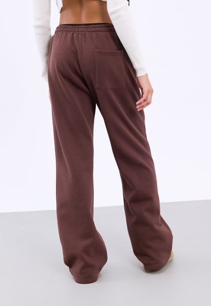 YOURTURN UNISEX - Tracksuit Bottoms - Deep Mahogany