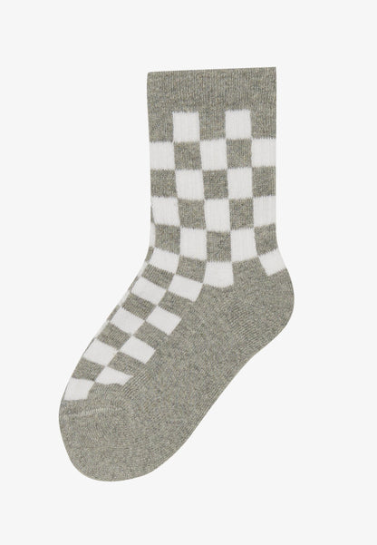 UNISEX 7 PACK - Socks - Light Green/mottled Light Grey/red