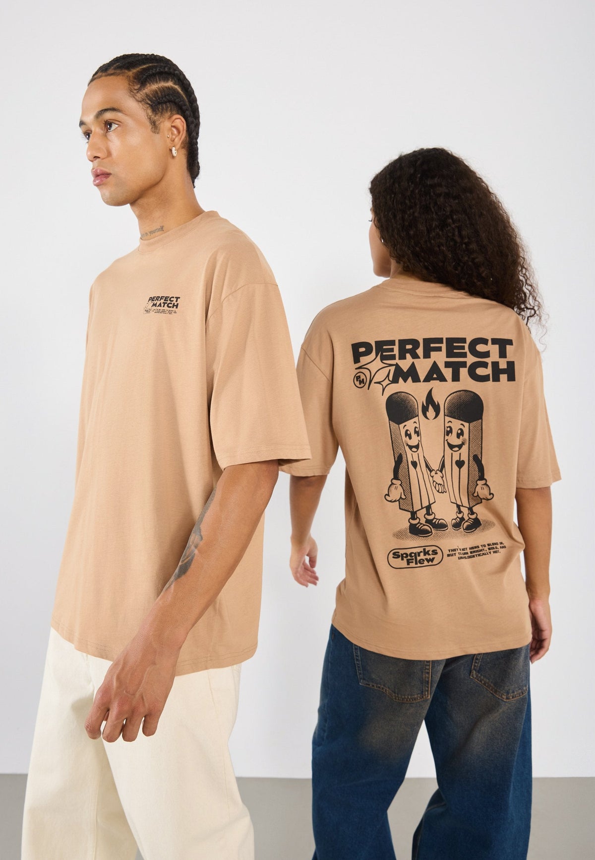 YOURTURN UNISEX - Print T-shirt - Woodsmoke