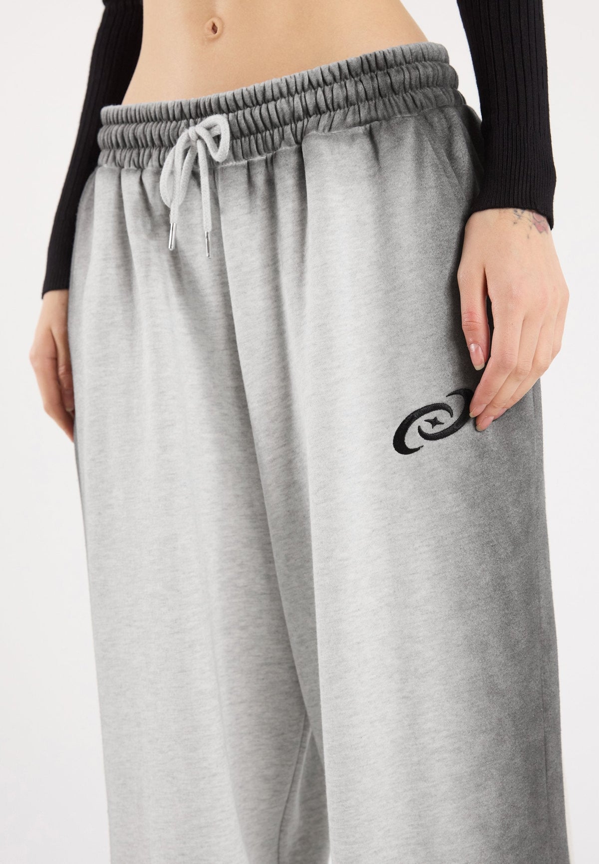 YOURTURN UNISEX - Tracksuit Bottoms - Light Grey