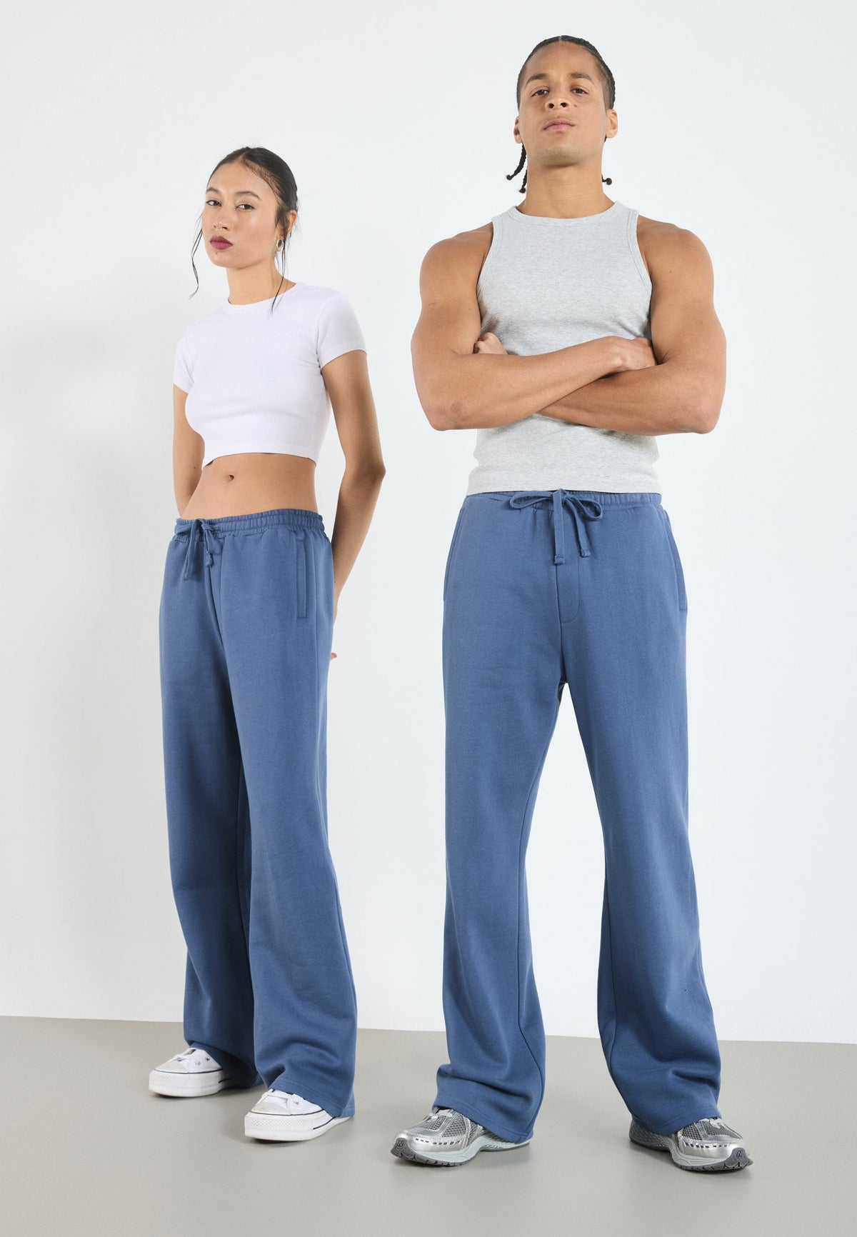 YOURTURN UNISEX - Tracksuit Bottoms - Blue