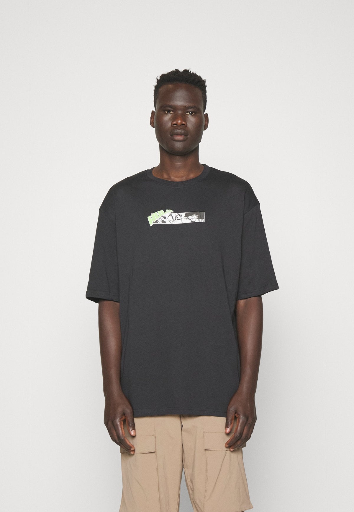 YOURTURN Unisex - Print T-Shirt - Black