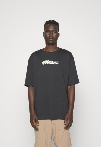 YOURTURN Unisex - Print T-Shirt - Black