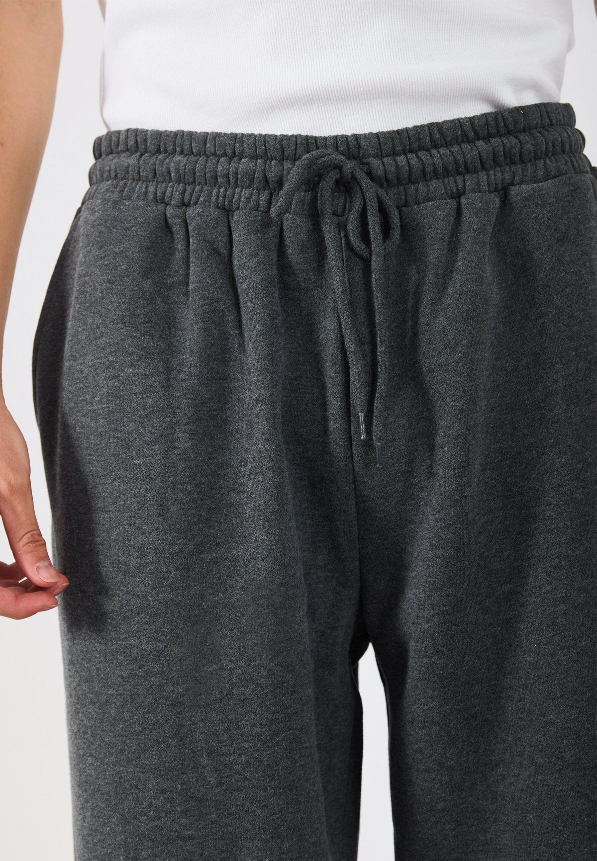 YOURTURN UNISEX - Tracksuit Bottoms - Dark Grey Melange