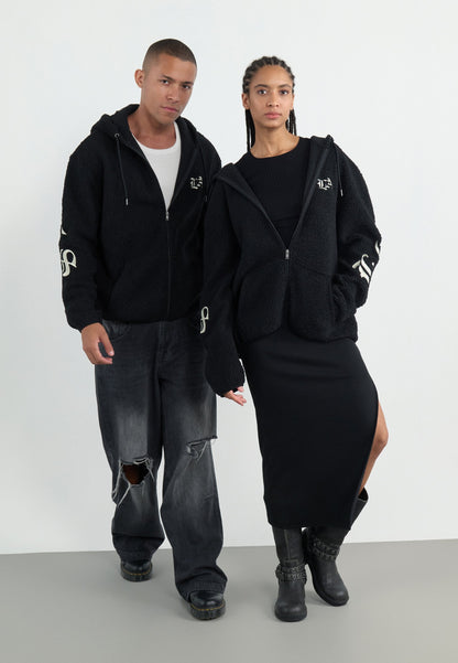 YOURTURN TEDDY JACKET UNISEX - Fleece Jacket - Black