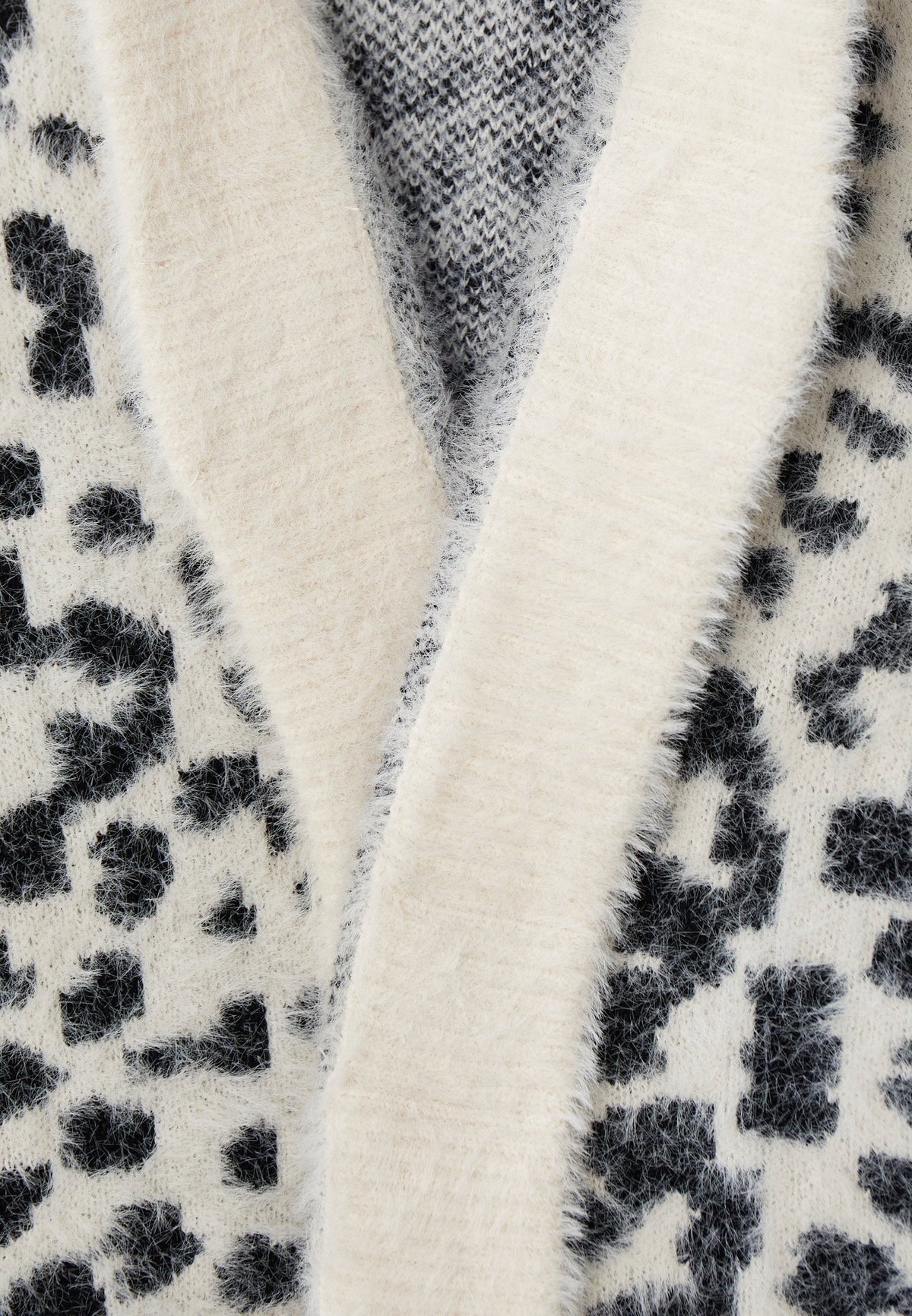YOURTURN UNISEX - Cardigan - Off-white/black