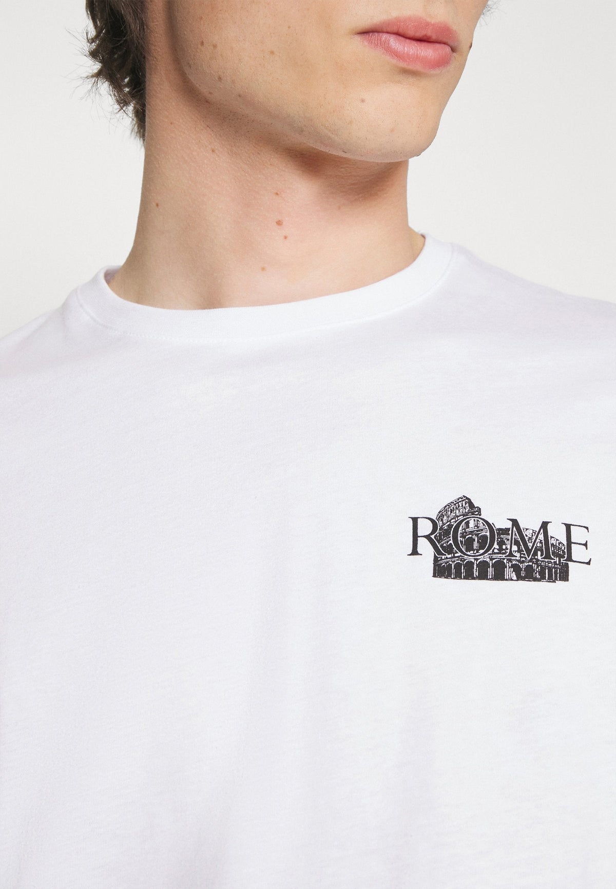 YOURTURN Unisex - Print T-Shirt -White