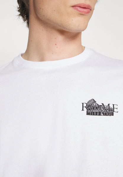 YOURTURN Unisex - Print T-Shirt -White