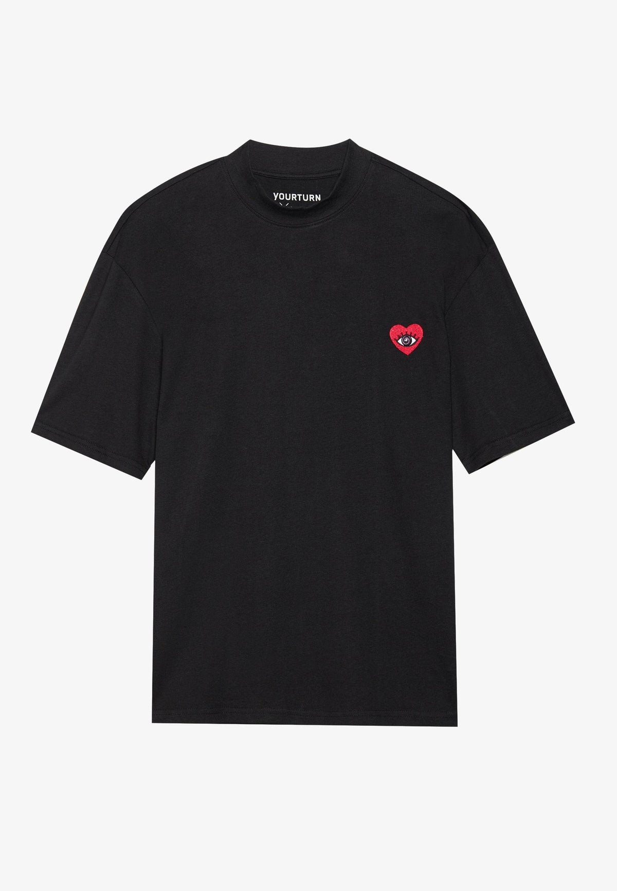 YOURTURN UNISEX 2 PACK - Print T-shirt - Black/white