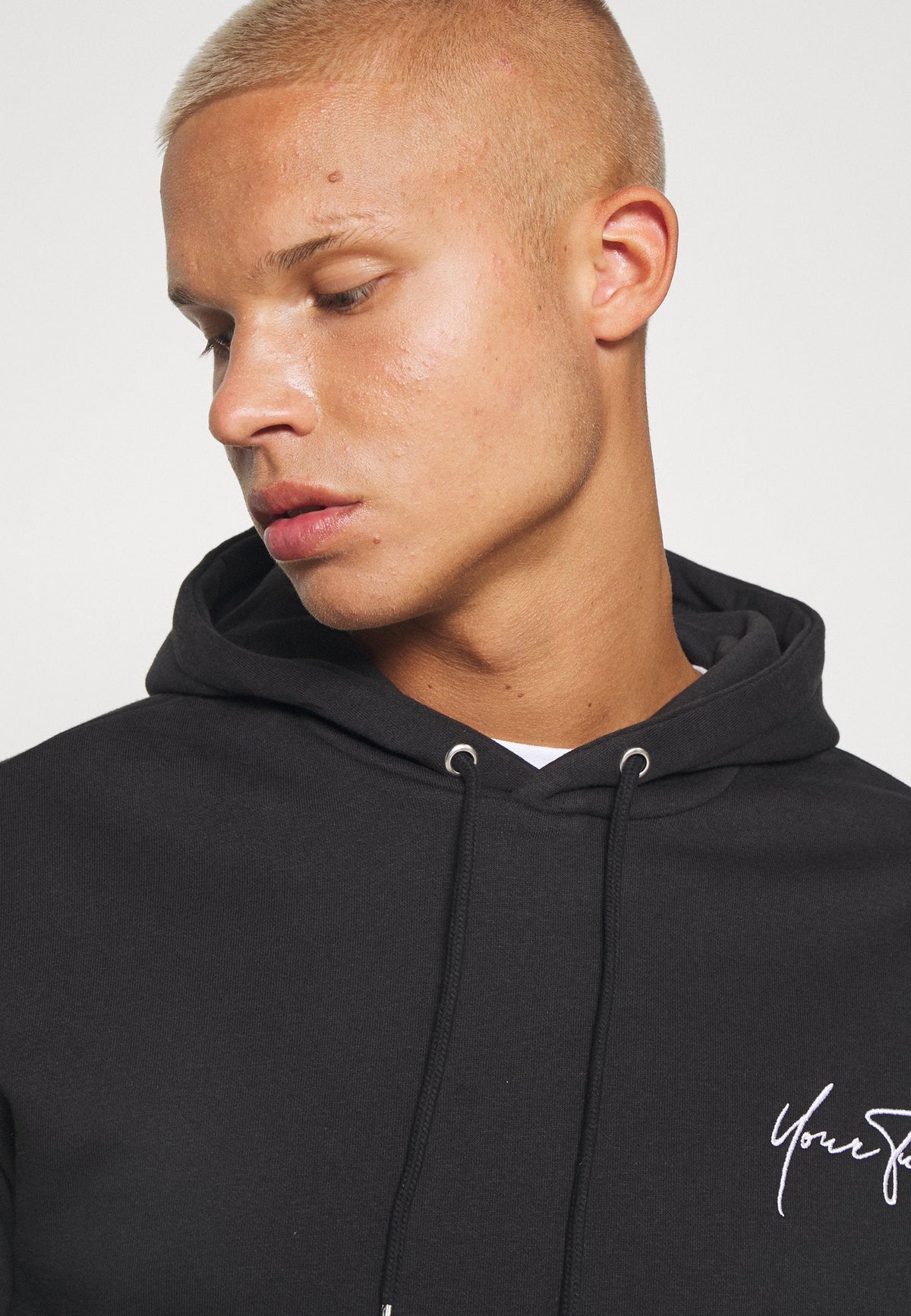 YOURTURN Bold Script Hoodie Unisex - Sweatshirt - Black