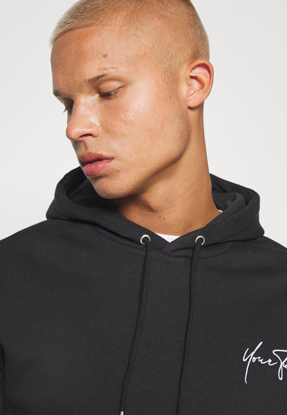 YOURTURN Bold Script Hoodie Unisex - Sweatshirt - Black