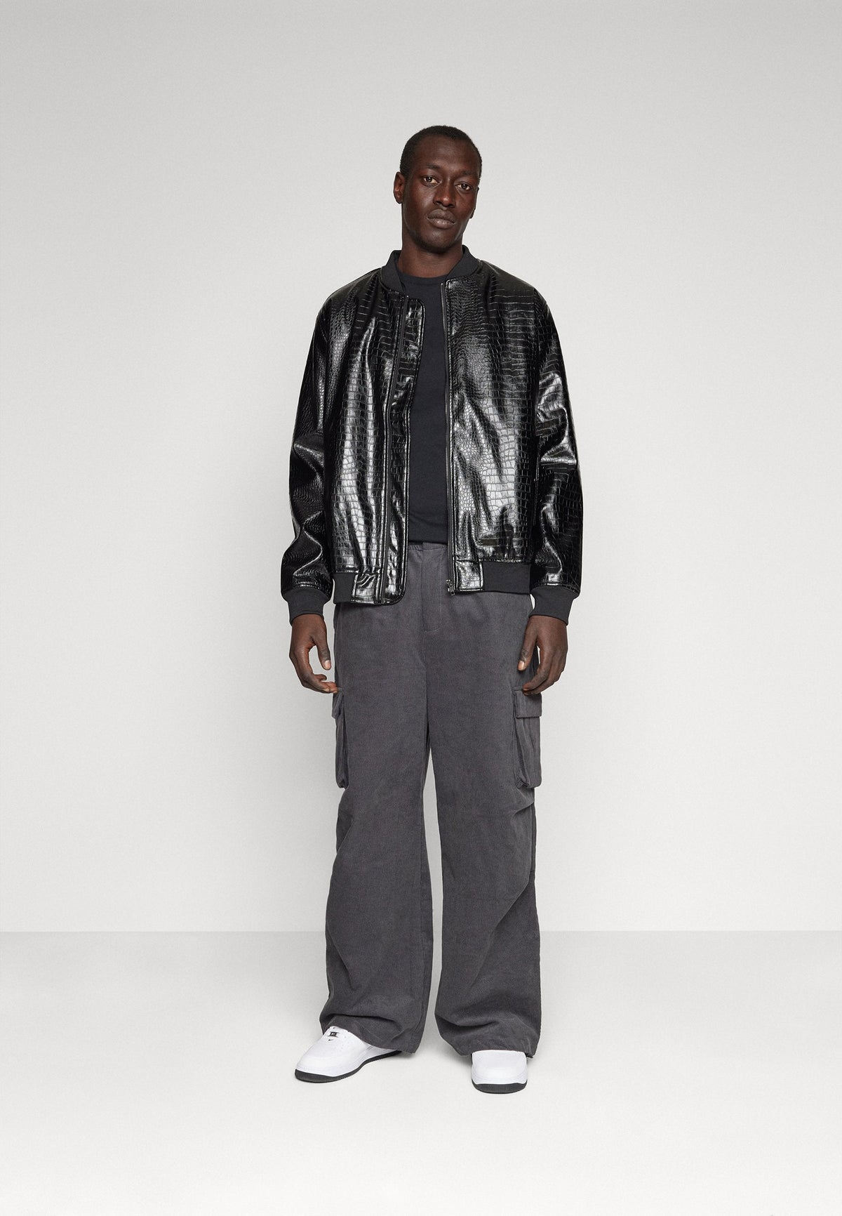 YOURTURN UNISEX - Cargo Trousers - Dark Grey