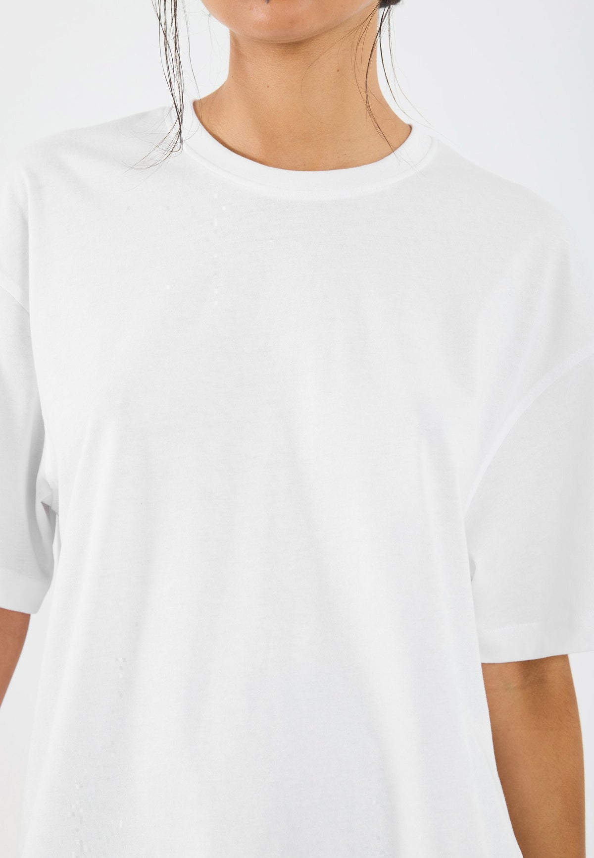 YOURTURN UNISEX 5 PACK BASIC LOOSE T-SHIRT - Basic T-shirt - White