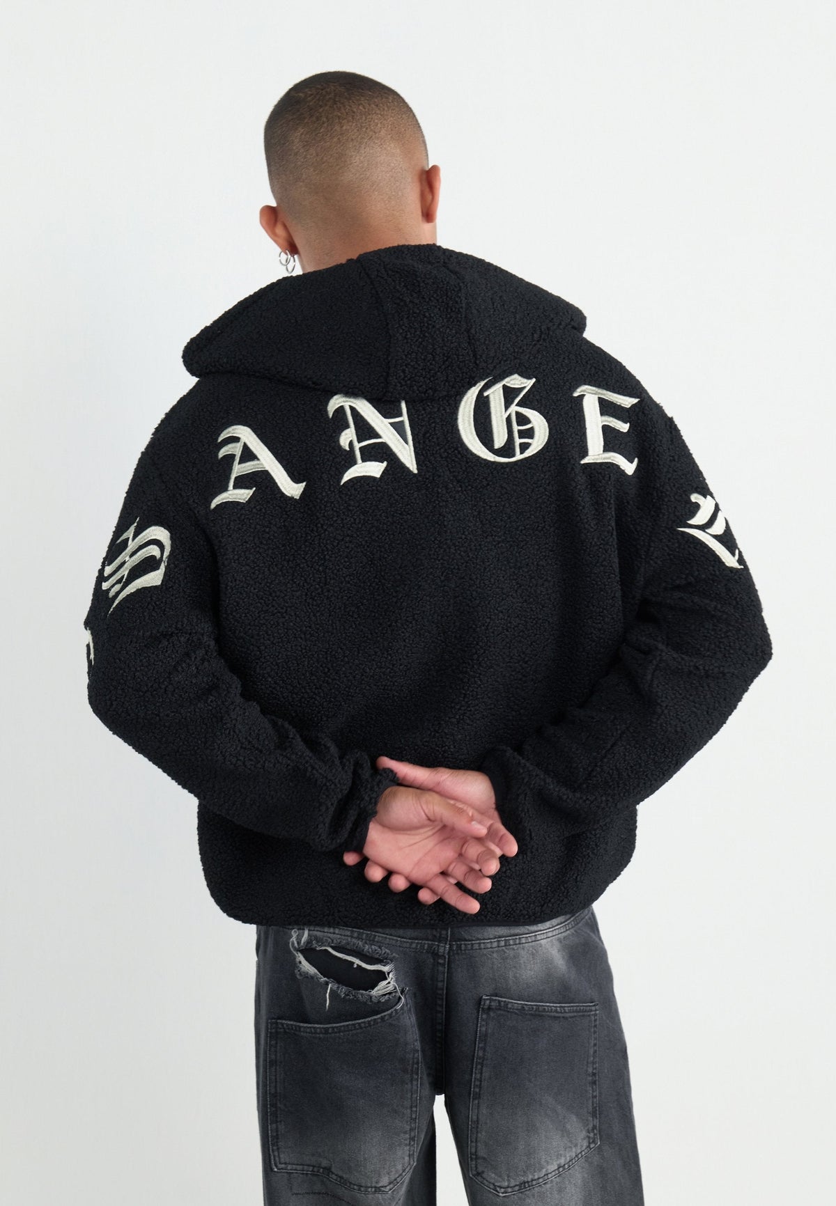 YOURTURN TEDDY JACKET UNISEX - Fleece Jacket - Black
