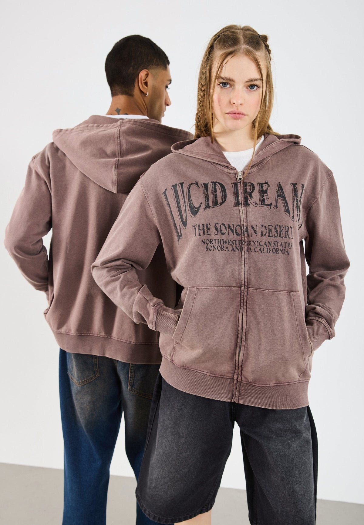 YOURTURN UNISEX - Sweatshirt - Brown Wash
