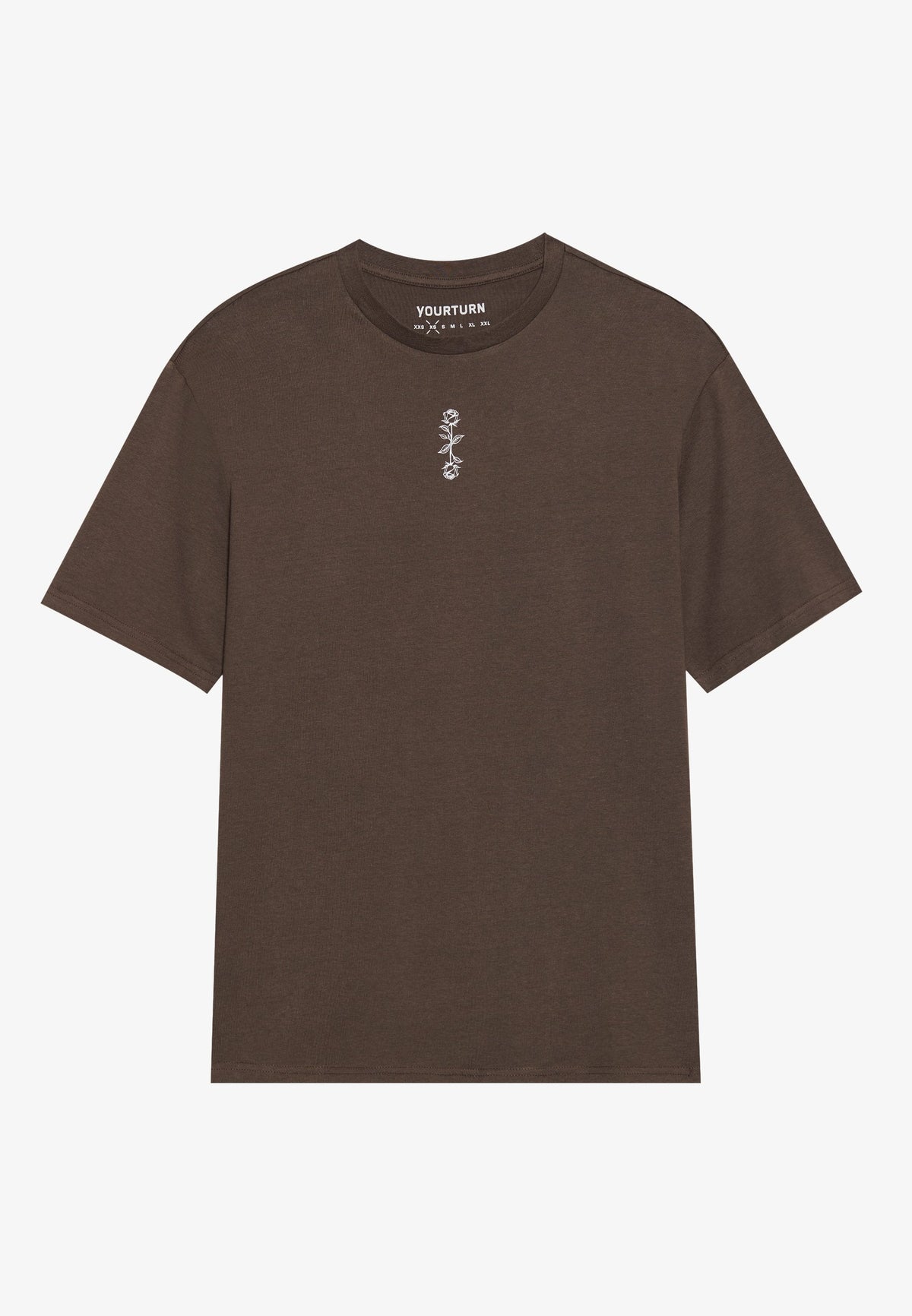 YOURTURN UNISEX 5 PACK - Print T-shirt - Chocolate Brown/moonbeam/bright White/true Black
