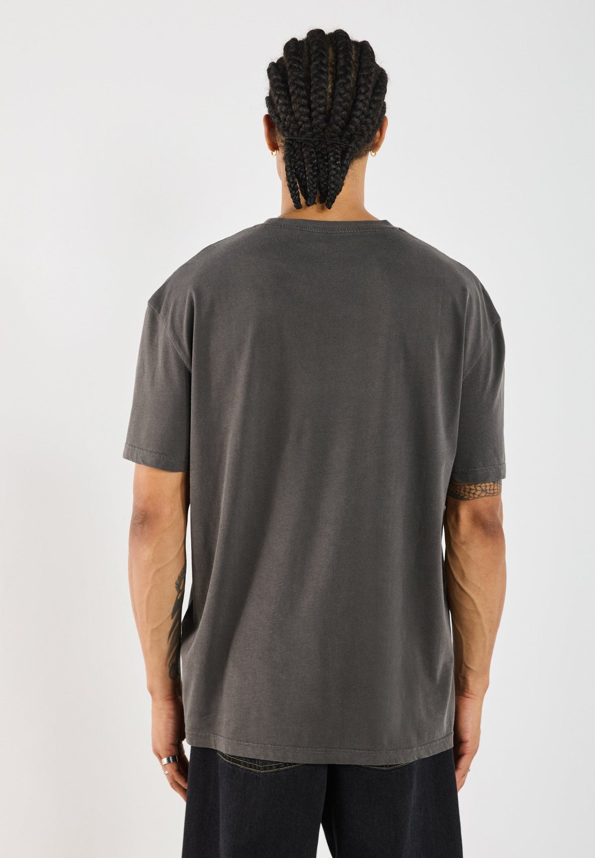 YOURTURN UNISEX BASIC GARMENT WASHED - Basic T-shirt - Asphalt